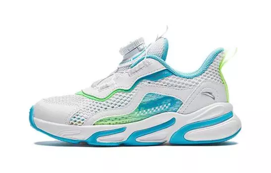 Детские кроссовки PS Low-top Белые/Зеленые Anta Kids, зеленый