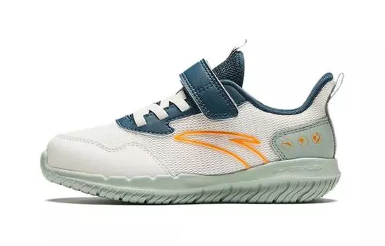 Детские кроссовки PS Low-top Белые/Зеленые Anta Kids, белый/синий/зеленый