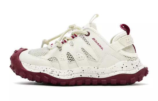 Детские кроссовки PS Low-top бежевые/белые красные/серебристые/черные синие Dickies, белый/красный