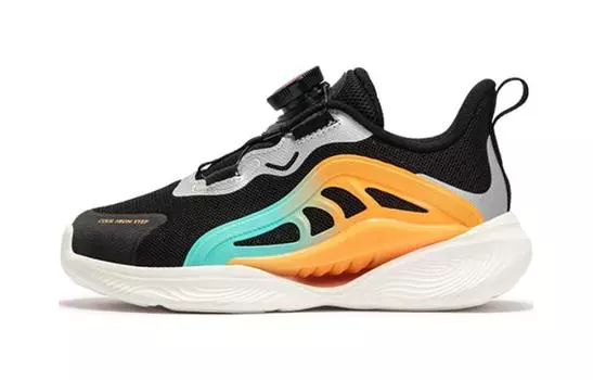 Детские кроссовки PS Low-top Black Silver Orange Xtep, оранжевый