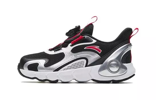 Детские кроссовки PS Low-top Black Silver Red Anta Kids