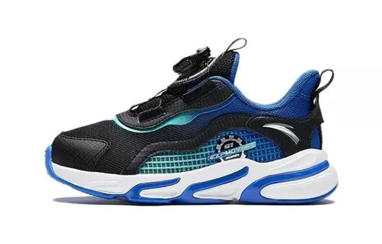 Детские кроссовки PS Low-top черные/синие/зеленые Anta Kids, зеленый