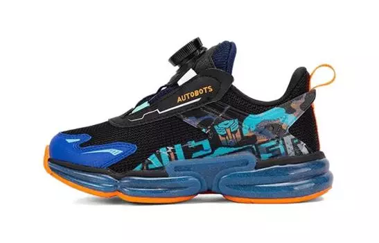 Детские кроссовки PS Low-top черные/синие Xtep, черный/синий