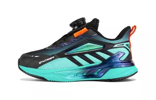 Детские кроссовки PS Low-top черные/зеленые Xtep, черный/зеленый