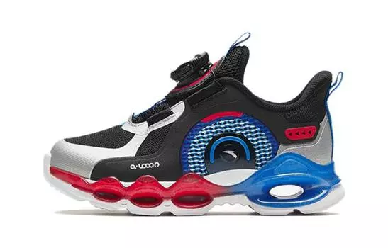 Детские кроссовки PS Low-top Silver/Red Anta Kids, черный/серебристо-красный