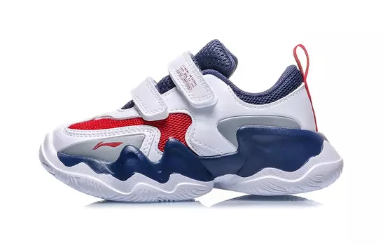 Детские кроссовки PS Low-top Standard White/Bull Red Lining Young