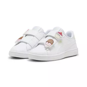 Детские кроссовки PUMA Smash 3.0 Badges PUMA White Green Illusion