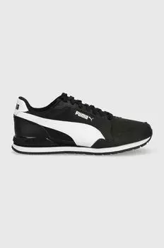 Детские кроссовки Runner v3 Mesh Jr. Puma, черный