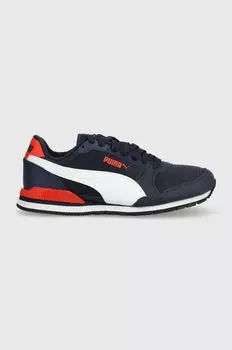 Детские кроссовки Runner v3 Mesh Jr. Puma, темно-синий