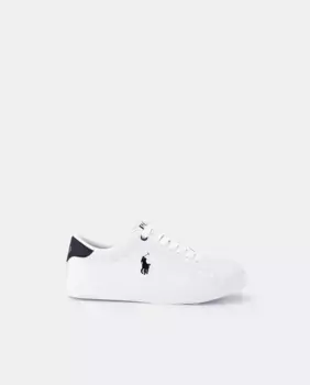 Детские кроссовки с низким шлемом и боковым логотипом Theron V Polo Ralph Lauren, белый