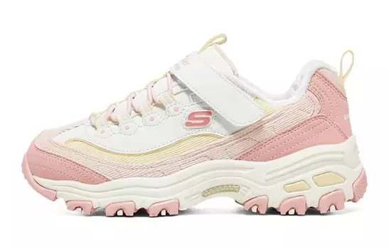 Детские кроссовки серии D"LITES GS Low-top розового/желтого цвета Skechers