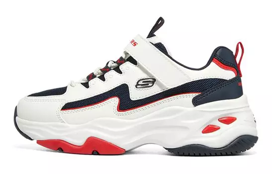 Детские кроссовки серии D"LITES GS Low-top белого/темно-синего/красного цвета Skechers