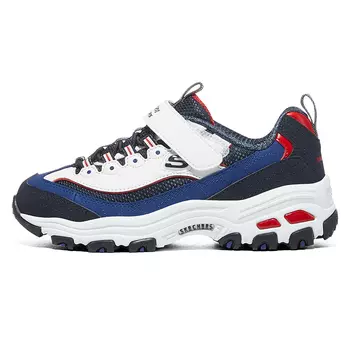 Детские кроссовки серии D"LITES GS Low-top белого/королевского синего цвета Skechers