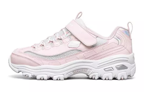 Детские кроссовки серии D"LITES GS Mid-top розового цвета Skechers