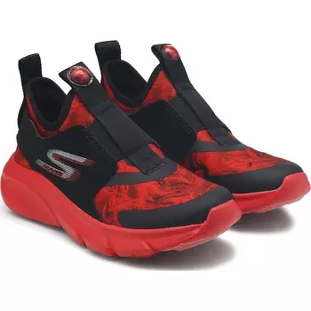 Детские кроссовки skech faster nebula squad sneaker от Skechers для маленьких и больших детей, black/red
