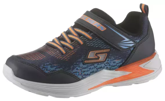 Детские кроссовки Skechers "Flashing Shoe Erupters III", застежка-липучка и резинка, повседневная обувь, полуботинки, туфли на шнуровке Skechers Kids, оранжевый