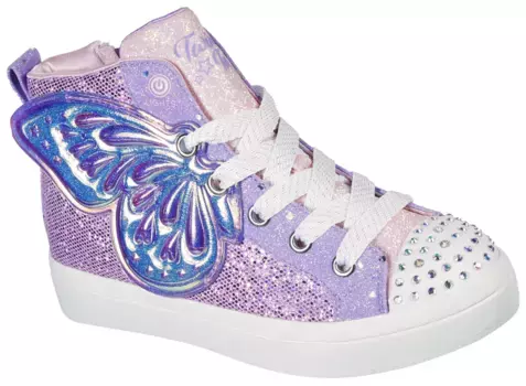 Детские кроссовки Skechers "TWI-LITES 2.0", блестящий вид, повседневная обувь, полуботинки, туфли на шнуровке Skechers Kids, цвет Lavendel