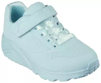 Детские кроссовки Skechers "UNO LITE", кроссовки на платформе, кроссовки в стиле ретро, монохромная обувь на липучке Skechers Kids, бирюзовый