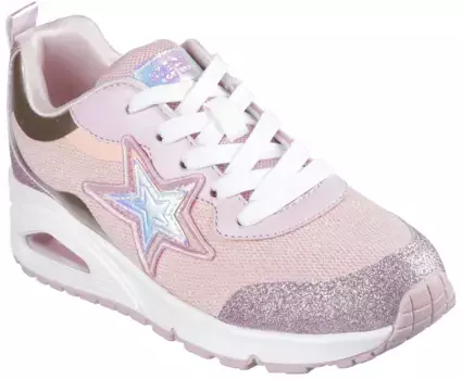Детские кроссовки Skechers "UNO-STARRY VIBE", со сверкающими блестящими деталями, повседневная обувь, полуботинки, туфли на шнуровке Skechers Kids, цвет Hellrosa-Pastellfarben