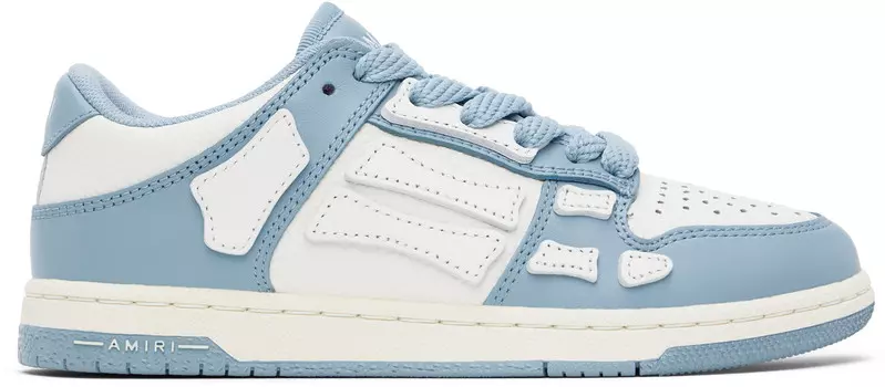 Детские кроссовки Skel-Top Low синего и белого цвета AMIRI, Ocean sky