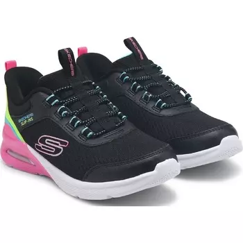 Детские кроссовки-слипоны Skechers Microspec Max для малышей и подростков, black/multi