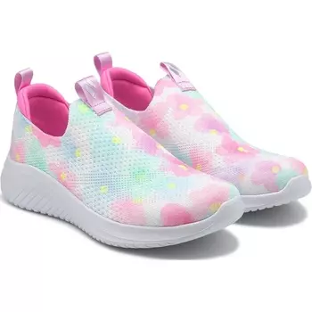 Детские кроссовки-слипоны Ultra Flex для малышей/подростков Skechers, multi flower print