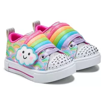Детские кроссовки со светящейся подошвой Twinkle Sparks Skechers для малышей и младших детей, multi rainbow