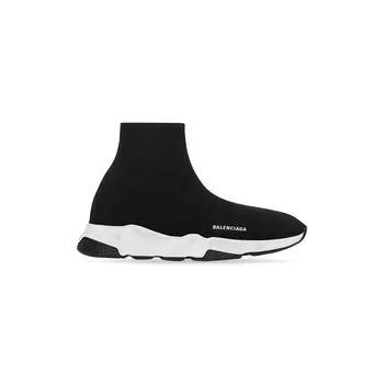 Детские кроссовки Speed Recycled Knit BALENCIAGA, черный/белый