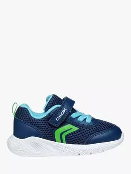 Детские кроссовки sprintye с низким вырезом Geox, цвет Navy/Green