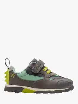 Детские кроссовки steggy 2 для малышей Clarks, цвет Grey/Green