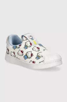 Детские кроссовки SUPERSTAR 360 x Hello Kitty adidas Originals, белый