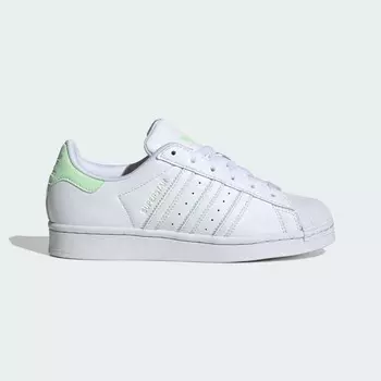 Детские кроссовки Superstar Adidas, цвет Cloud White/Semi Green Spark/Cloud White