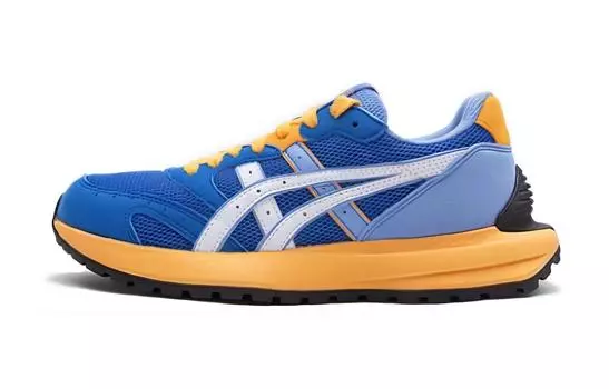 Детские кроссовки Tarther Sc GS Low-top, синие/оранжевые Asics, синий/оранжевый