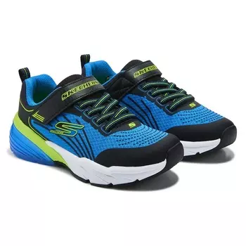 Детские кроссовки термофлюкс для маленьких и больших детей Skechers, blue/black/lime wide