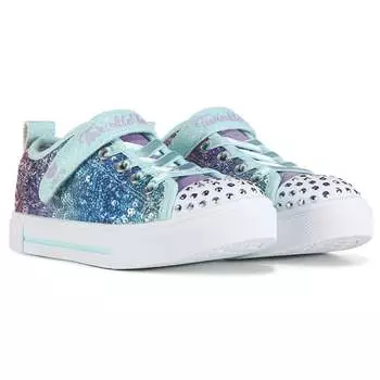 Детские кроссовки Twinkle Sparks Light Up Little/Big Kid Skechers, синий