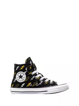 Детские кроссовки унисекс chuck taylor all star eletric bolt, черные Converse