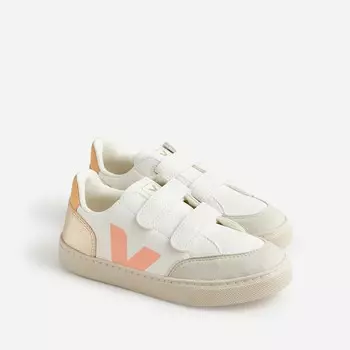 Детские кроссовки veja v-12 на липучке в меньших размерах J.Crew, белый