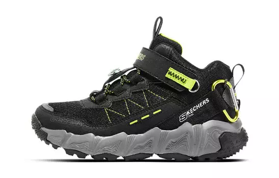 Детские кроссовки Velocitrek GS Mid-top темно-серые Skechers, черный