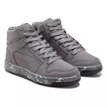 Детские кроссовки высокие Rebound Layup Puma для старших детей, grey/nubuck
