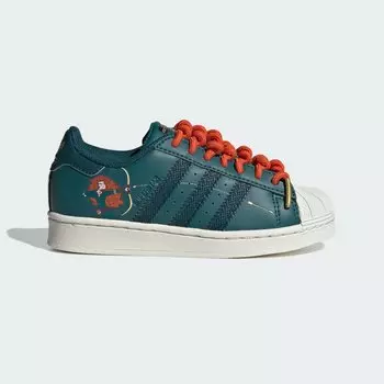 Детские кроссовки x Disney Princesses Superstar Adidas, цвет Pantone/Pantone/Off White