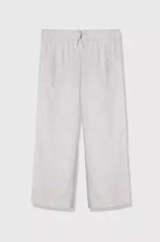 Детские льняные брюки Abercrombie & Fitch, белый