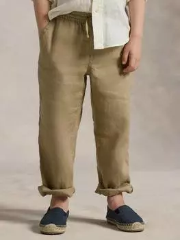 Детские льняные брюки на завязках Ralph Lauren, цвет Surrey Tan
