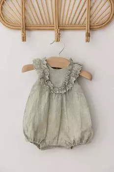 Детские льняные рамперы Tartine et Chocolat TARTINE ET CHOCOLAT, зеленый