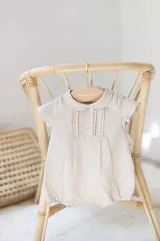 Детские льняные рамперы Tartine et Chocolat TARTINE ET CHOCOLAT, бежевый