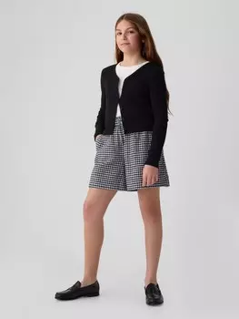 Детские льняные шорты Gap, черный