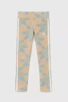 Детские леггинсы adidas Originals, бежевый
