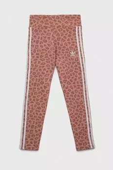 Детские леггинсы adidas Originals, оранжевый