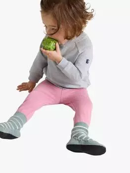 Детские леггинсы из органического хлопка Polarn O. Pyret, розовый