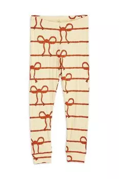 Детские леггинсы Mini Rodini, желтый