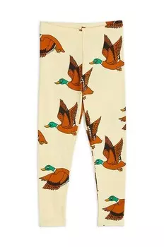 Детские леггинсы Mini Rodini, желтый